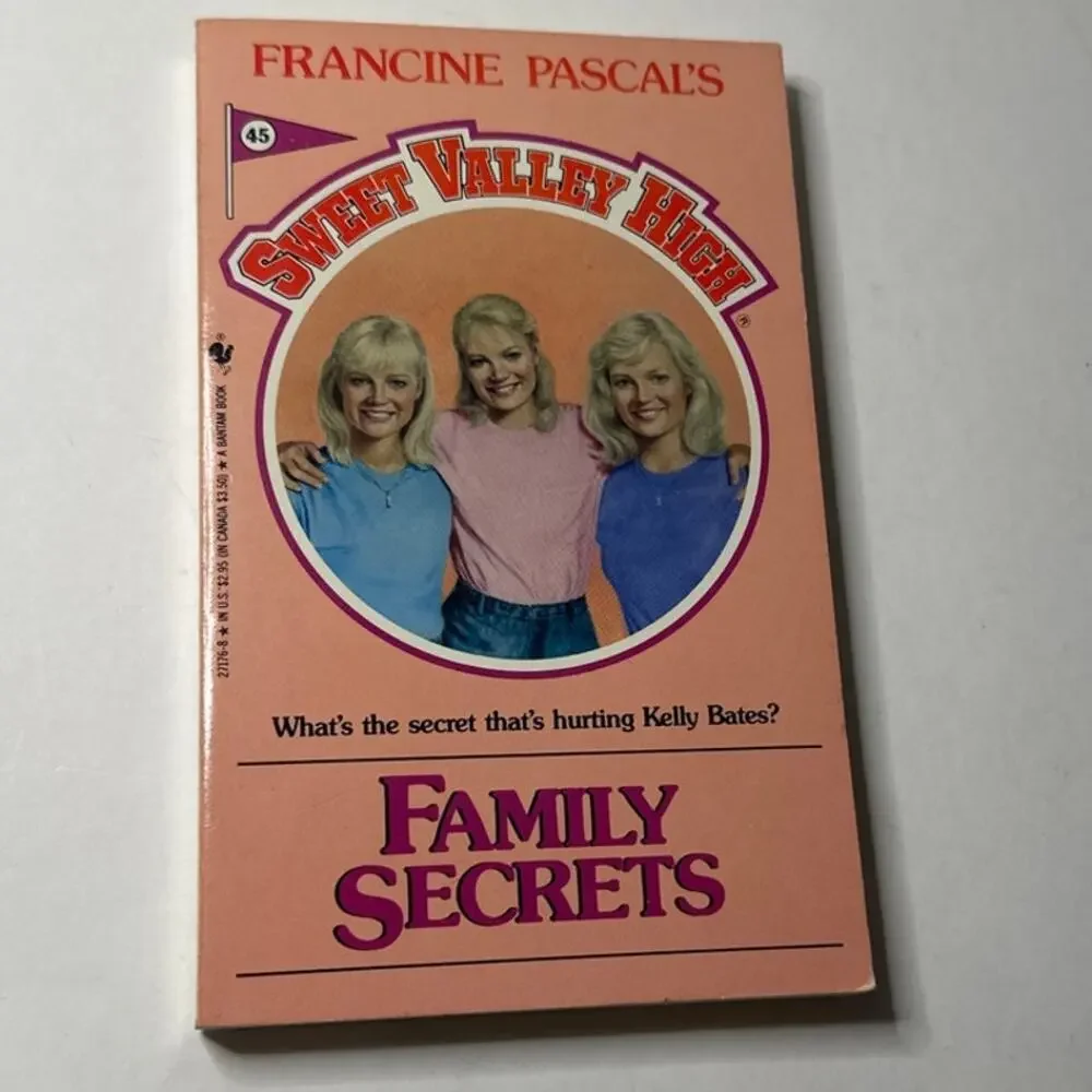 Sweet Valley High 1ST Edition First Print Book #45 Family Secrets Vintage 1980's